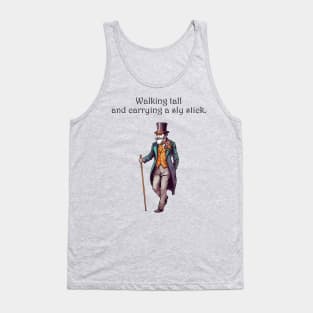 Sly Stroll: A Victorian Gentleman's Swagger Tank Top